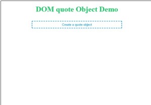 Đối tượng Trích dẫn DOM HTML 