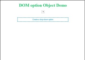 Đối tượng Option trong HTML DOM