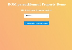 Thuộc tính phụ huynh DOM HTML 