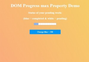 Thuộc tính tối đa của Tiến trình HTML DOM 
