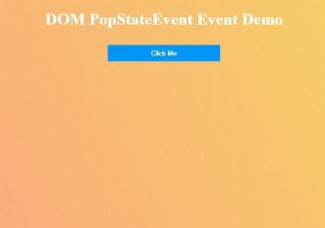 Đối tượng HTML DOM PopStateEvent 
