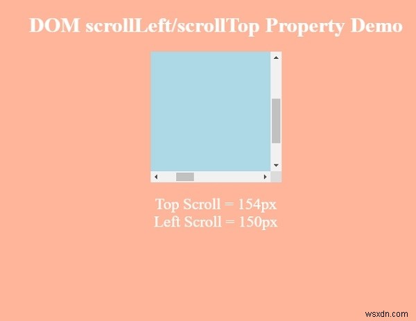 Thuộc tính HTML DOM scrollTop 