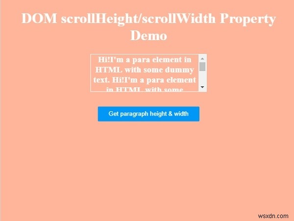 Thuộc tính chiều rộng cuộn HTML DOM 