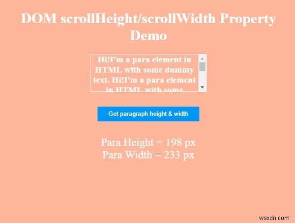 Thuộc tính chiều rộng cuộn HTML DOM 