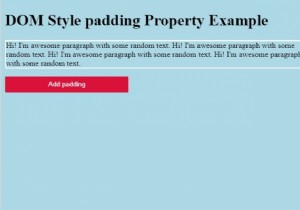 Thuộc tính đệm kiểu DOM HTML 