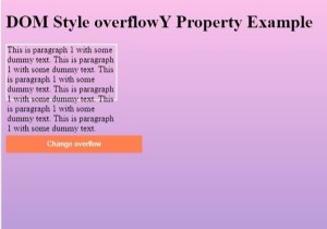 HTML DOM Style tràn Thuộc tínhY 