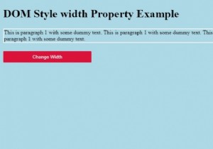 Thuộc tính chiều rộng kiểu DOM HTML 