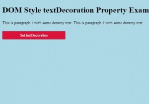 Thuộc tính style textDecoration trong HTML DOM