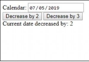 HTML DOM Input Date stepDown () Phương thức 