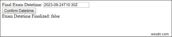 HTML DOM Input Datetime readOnly Thuộc tính 