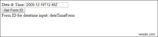 HTML DOM Input Datetime form Thuộc tính 