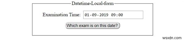 HTML DOM Input DatetimeLocal form Thuộc tính 