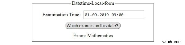 HTML DOM Input DatetimeLocal form Thuộc tính 