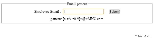 HTML DOM Input Mẫu Thuộc tính Email 