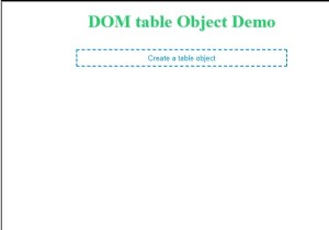 Đối tượng Table trong HTML DOM