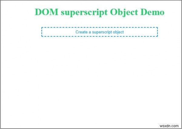 Đối tượng siêu chỉ số HTML DOM 