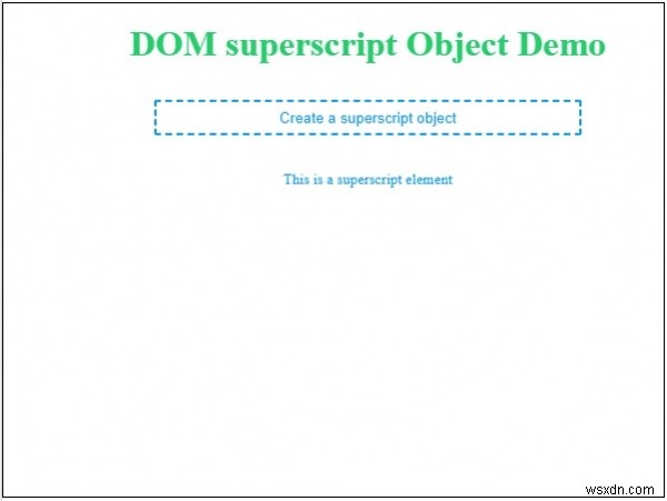 Đối tượng siêu chỉ số HTML DOM 