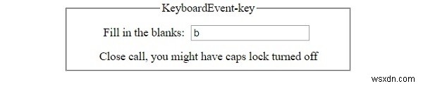 HTML DOM KeyboardEvent Object 