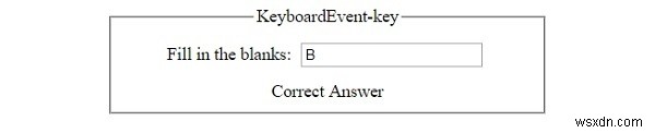 Thuộc tính khóa HTML DOM KeyboardEvent 