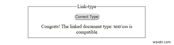 Thuộc tính loại liên kết DOM HTML 