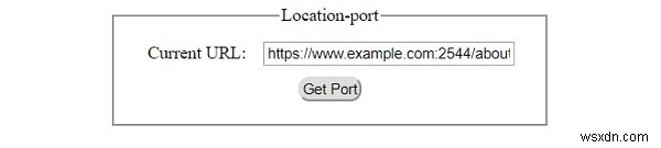 HTML DOM Location port Thuộc tính 