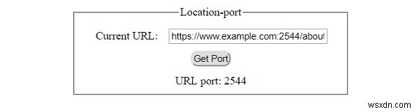 HTML DOM Location port Thuộc tính 