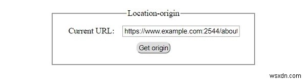 HTML DOM Location origin Thuộc tính 