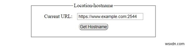 HTML DOM Location hostname Thuộc tính 