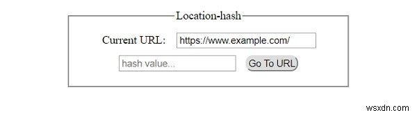 HTML DOM Location hash Thuộc tính 