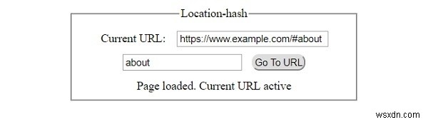 HTML DOM Location hash Thuộc tính 
