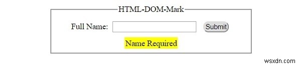 Đối tượng đánh dấu DOM HTML 