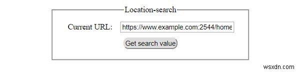 HTML DOM Location search Thuộc tính 