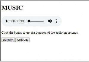 Đối tượng âm thanh HTML DOM 
