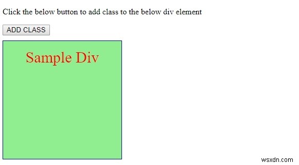 Thuộc tính danh sách HTML classList 