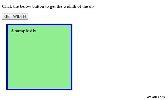 Thuộc tính chiều rộng máy khách HTML DOM 