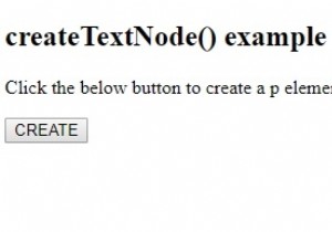 Phương thức HTML DOM createTextNode () 