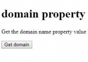 Thuộc tính HTML DOM domain