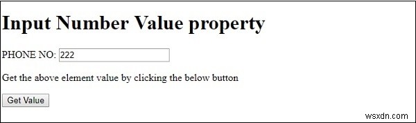 HTML DOM Input Number value Thuộc tính giá trị 