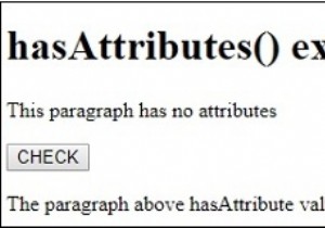 Phương thức HTML DOM hasAttributes () 