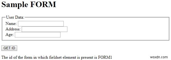 Thuộc tính biểu mẫu HTML DOM Fieldset 