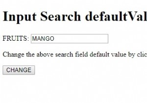 Thuộc tính defaultValue của Input Search trong HTML DOM