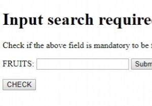 Thuộc tính bắt buộc của Tìm kiếm đầu vào HTML DOM 