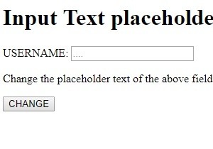 Thuộc tính placeholder của Input Text trong HTML DOM