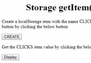 HTML DOM Storage phương thức getItem () 
