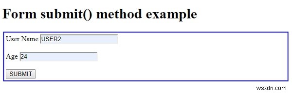 HTML DOM Form submit () phương thức submit () 