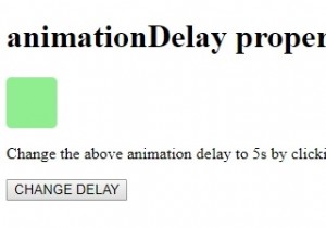 HTML DOM Style animationDelay thuộc tính 