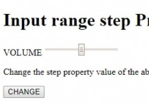 Thuộc tính bước Phạm vi đầu vào HTML DOM 