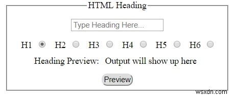 Tiêu đề HTML 