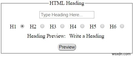 Tiêu đề HTML 