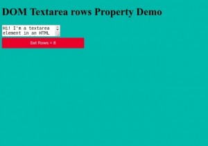 Thuộc tính hàng HTML DOM Textarea 
